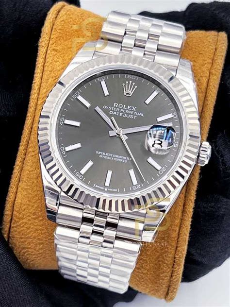 rolex datejust 41 rhodium jubilee.